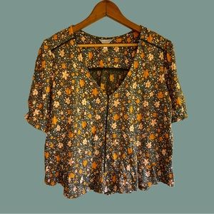 Lucky Brand Boho Floral Top